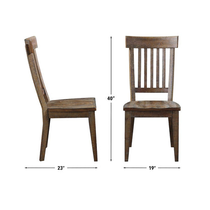 Riverdale Leg Table with 6 Wooden Side Chairs