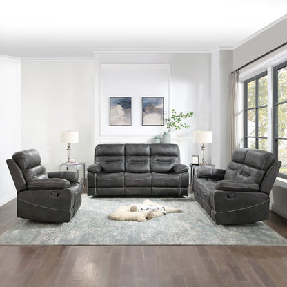 Rudger Gray 3pc Upholstered Set