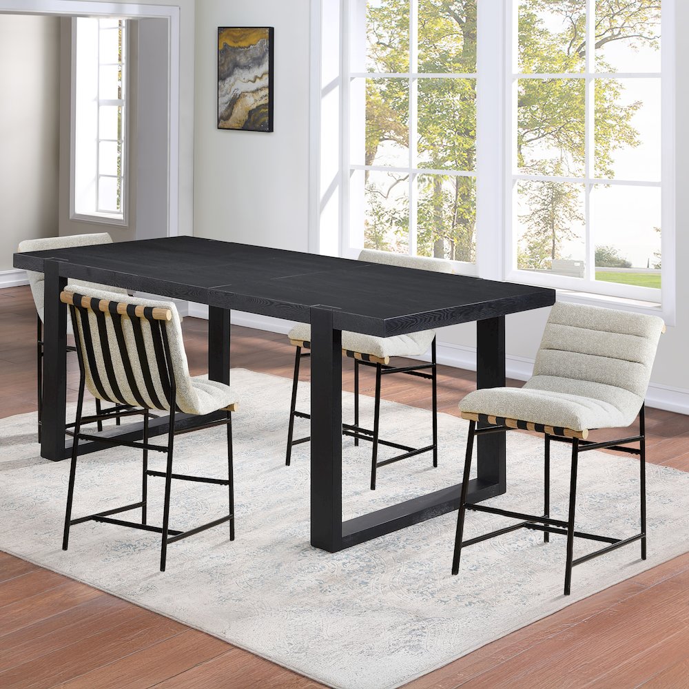 Yves Counter Table+Nicco Beige Polyester