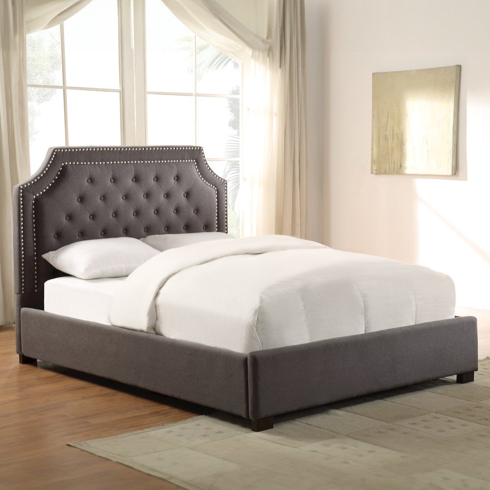 Wilshire Queen Bed Gray