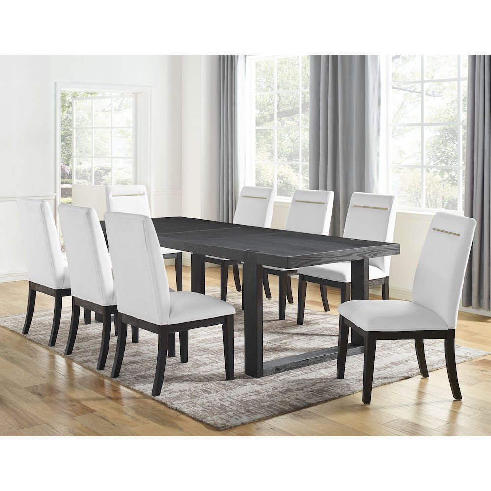 Yves 9pc Dining Set - White