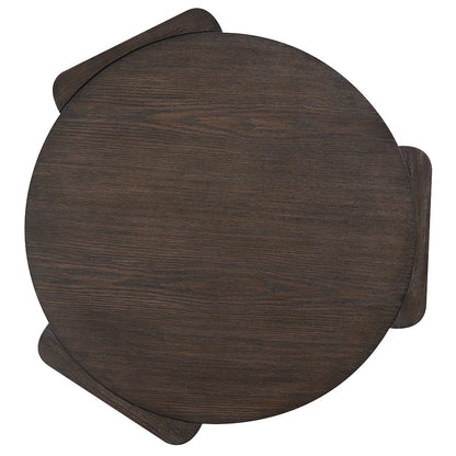 Salina Espresso Round Coffee Table