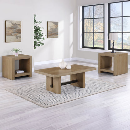 Aubrey 3-Piece Table Set, Brown