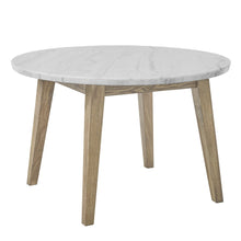 Vida 48" Round White Marble Dining Table