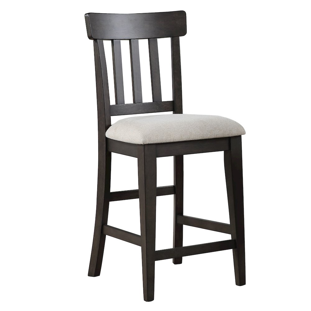 Mango Wood Counter Height Dining Table and Stools 9 Piece Set, Brown