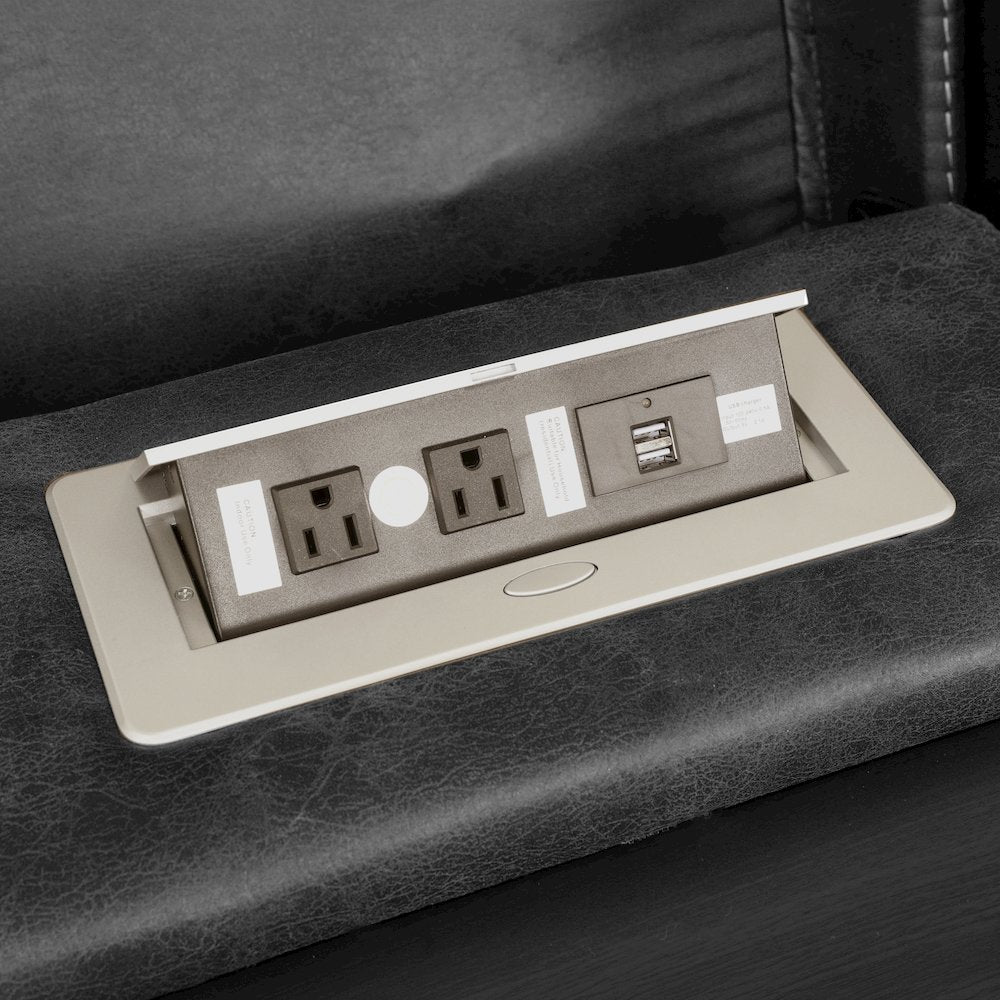 Marlow Charcoal 3PC Manual Reclining Set