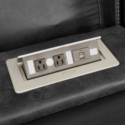 Marlow Charcoal 3PC Manual Reclining Set