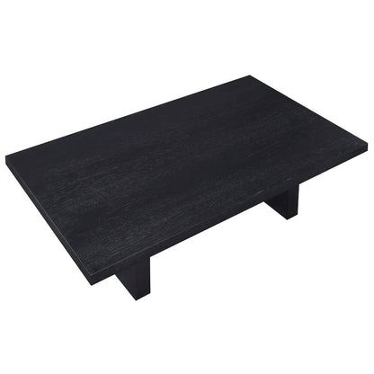 Aubrey 48" Coffee Table, Black Finish