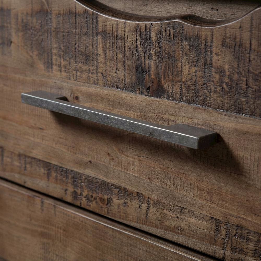 Nightstand in Warm Lifestyle Finish with Sturdy Construction
