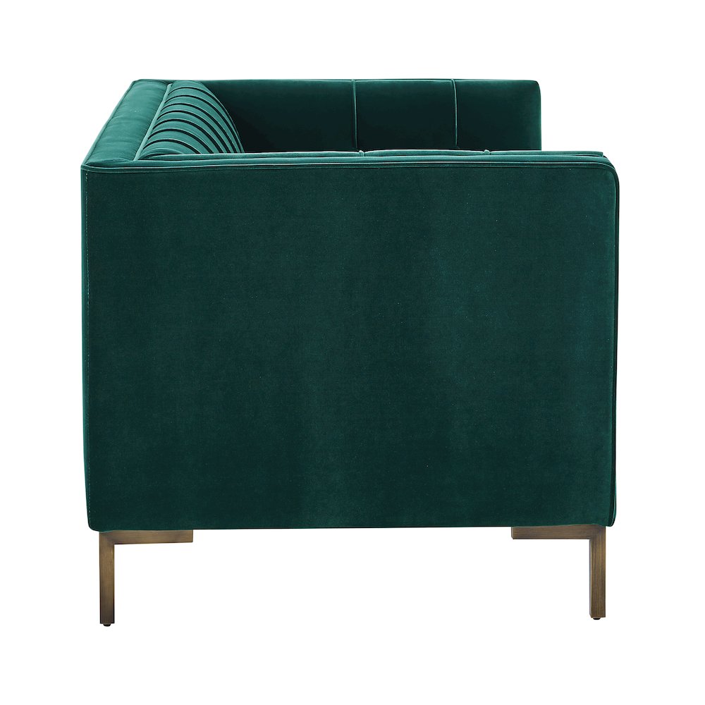 Isaac Green Sofa and Loveseat