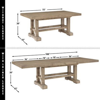 Napa 7-Piece Dining Set, Sand