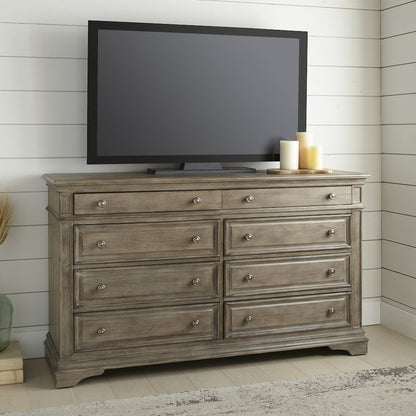 Highland Park Dresser and Mirror Driftwood