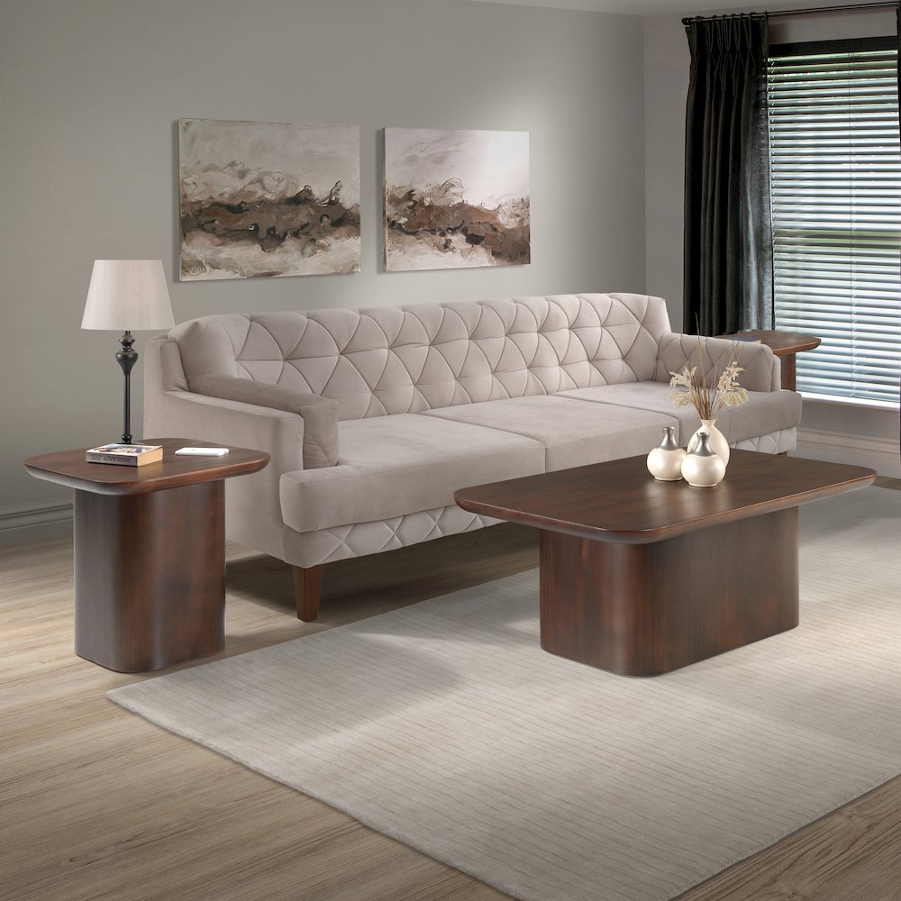 Hunter 48" Solid Wood Rectangular Coffee Table