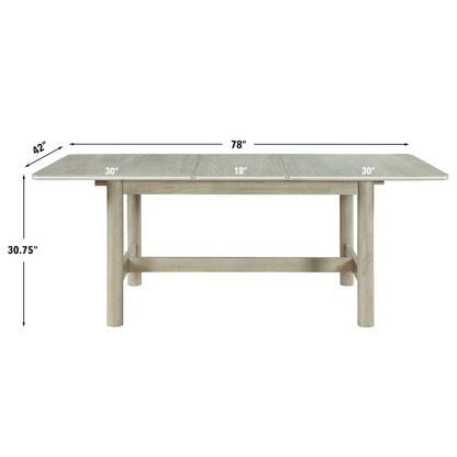 Gabby 60-78 inch Dining Table w/ 18-inch leaf