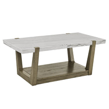 Perth White Marble 3-Piece Table Set (Cocktail, End & Sofa Table)