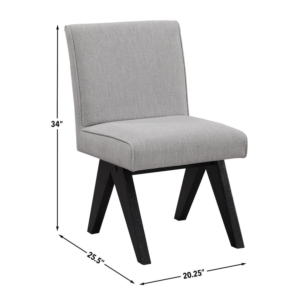Yves 75-96" Tbl w/ 2 Magnolia Chr, 2 AC