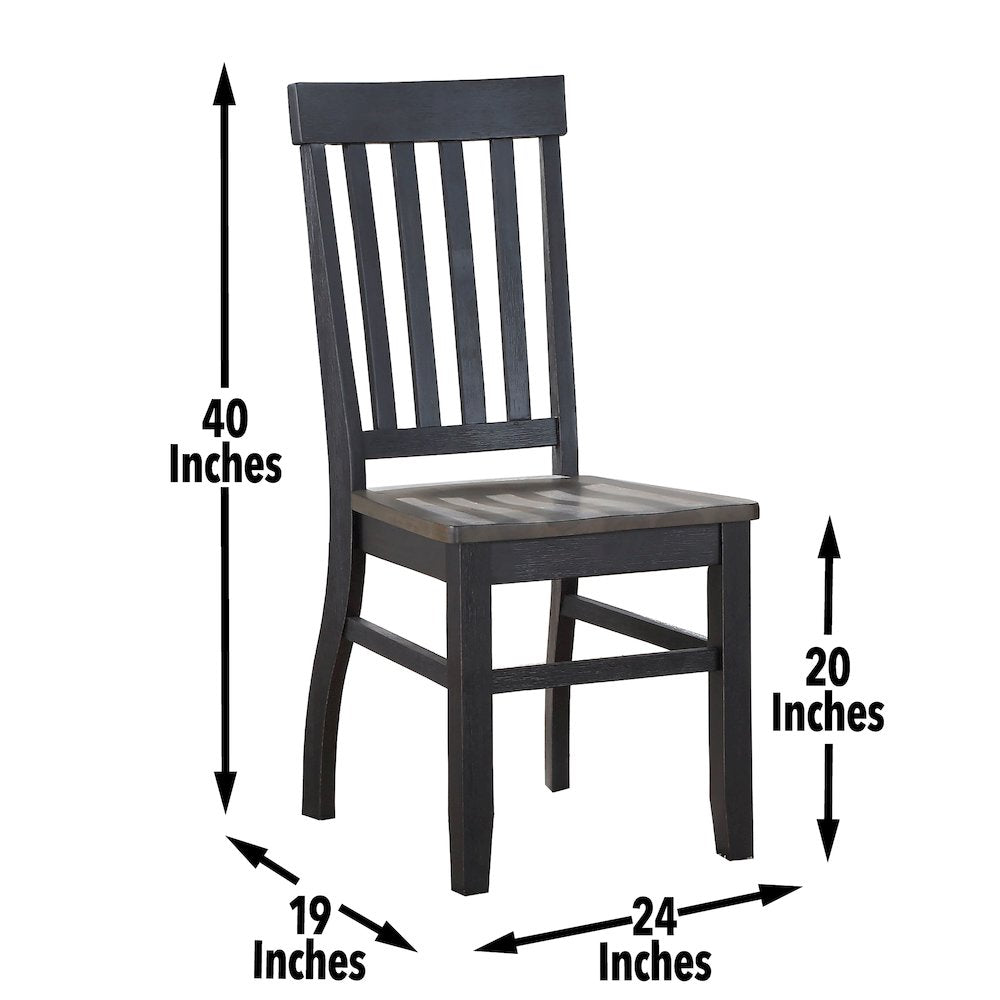 Raven Noir Dining Table and 6 Chairs