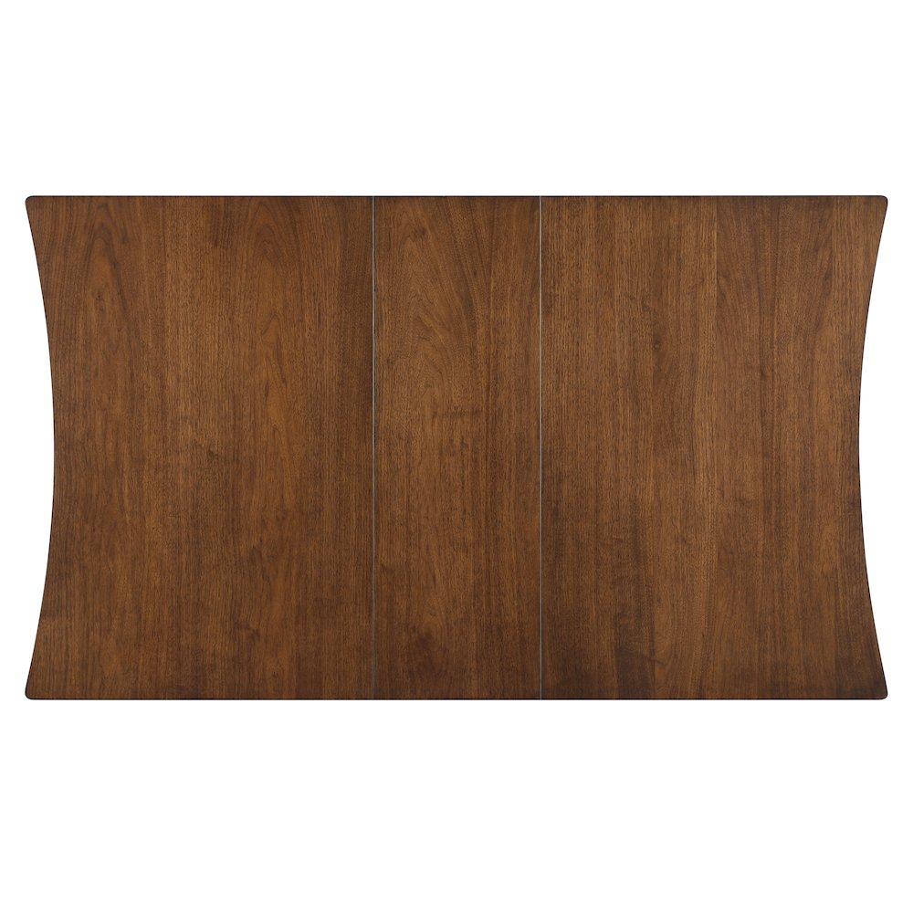 Joplin 50-62" Dining Table w/12" Leaf, Walnut and Ebony finish