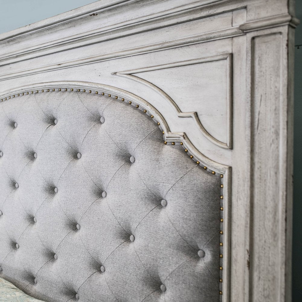 Highland Park Queen Bed Ivory