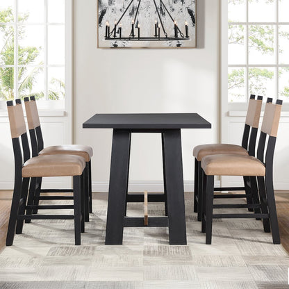 Aubrey Black Counter Chair