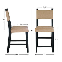 Aubrey Black Counter Chair
