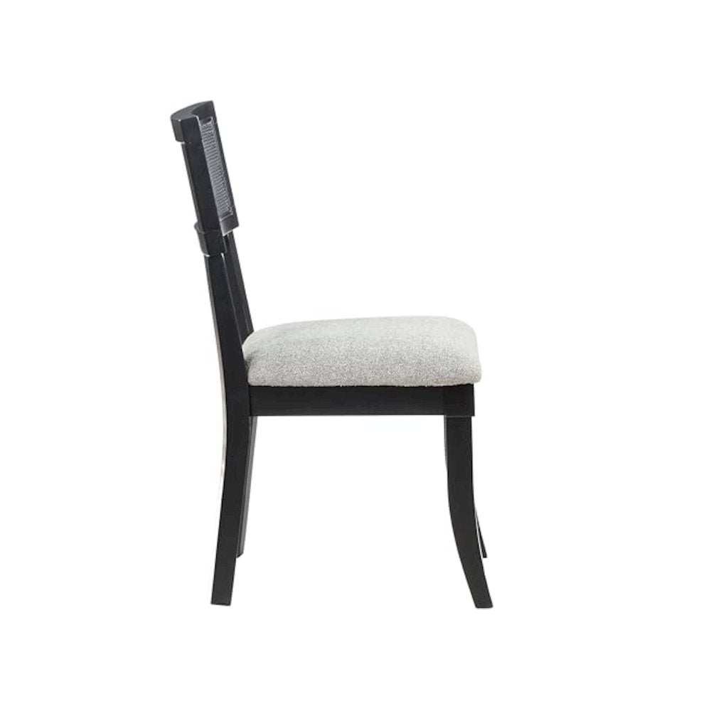 Colvin Black Cane Side Chair