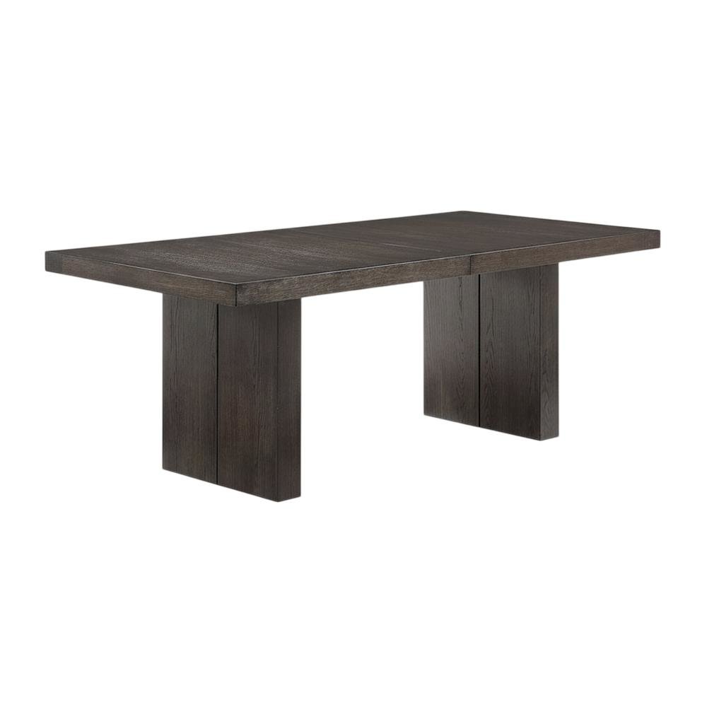 Rubberwood Extendable Dining Table and Linen-Look Upholstered Chairs Set, White