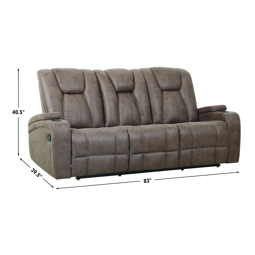 Marlow Sand Manual Recliner Sofa