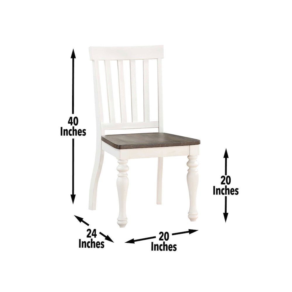 Joanna Two Tone Dining Set 7pc