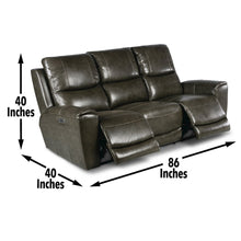 Laurel Pwr-Pwr Sofa Grey