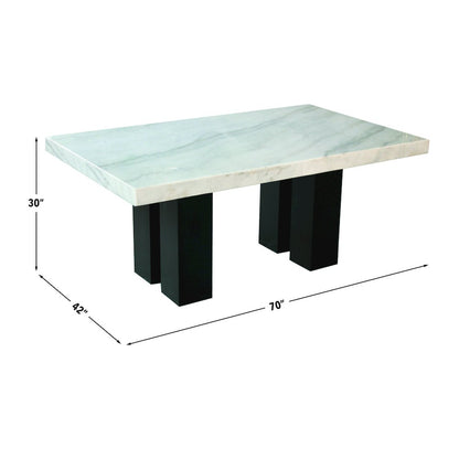Camila 9PC Rectangle Dining Set Black Chair