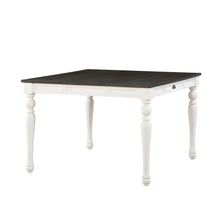Two Tone Counter Height Dining Set, Extendable Table, 7 Piece, Storage Drawer
