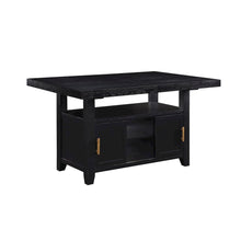 Rubbed Charcoal Counter Height Dining Room Table and Chair Set of 7 pc