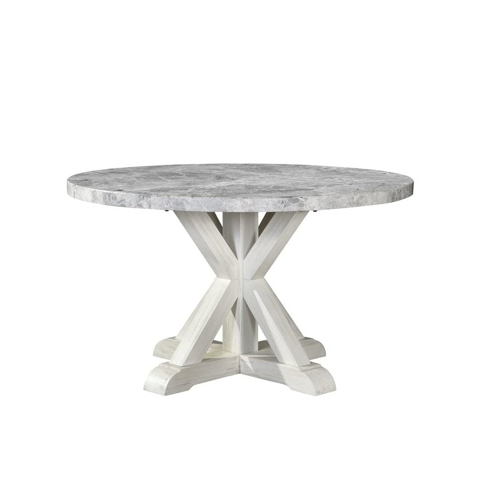 Canova Round Gray Marble Top Table