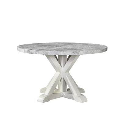 Canova Round Gray Marble Top Table