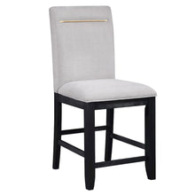 Rubbed Charcoal Counter Height Dining Room Table and Chair Set of 7 pc