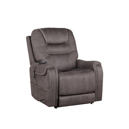 Power Lift Recliner Chair, Adjustable Headrest, 3 Zone Heat, Brown