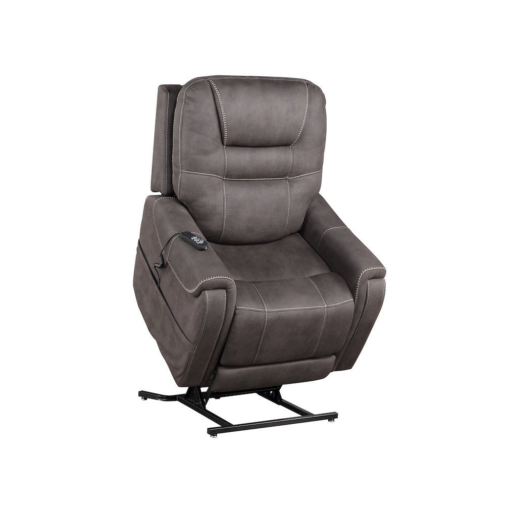 Power Lift Recliner Chair, Adjustable Headrest, 3 Zone Heat, Brown
