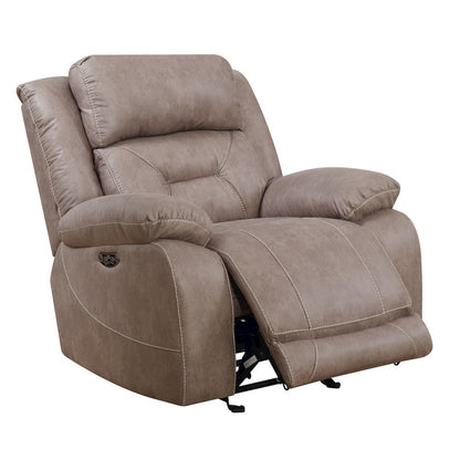 Power Glider Recliner – Plush Upholstery, Lay Flat Comfort, USB Charging