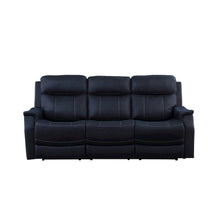 Ocean Blue Power Reclining Couch – 3 Seat Sofa with Dual Power and USB