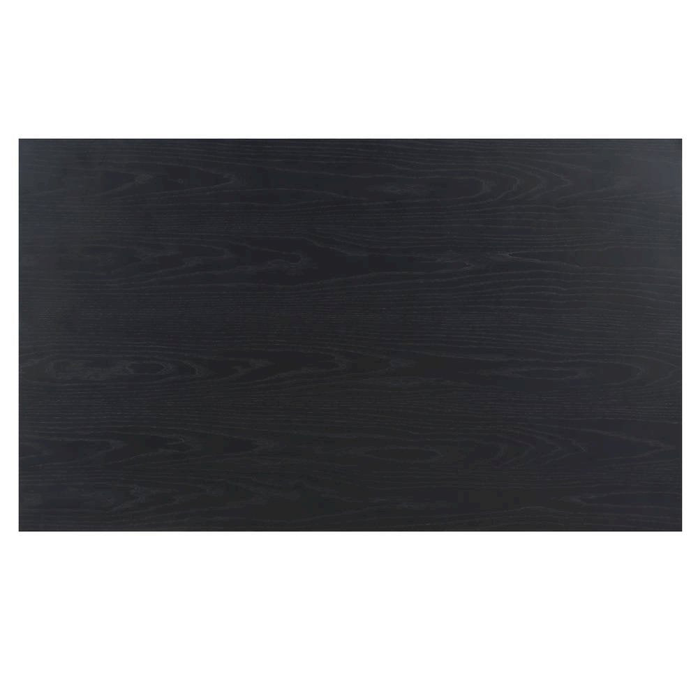 Lift-Top Coffee Table, Ash Veneer, Bottom Shelf, Black
