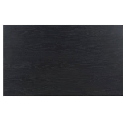 Lift-Top Coffee Table, Ash Veneer, Bottom Shelf, Black