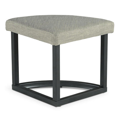 Round Coffee Table with Stools, Mindi Veneer, 5 Piece Set, Brown