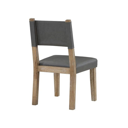Aubrey Side Chair, Waxed Driftwood finish with