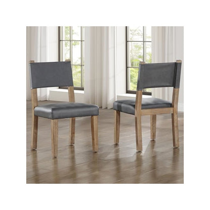 Aubrey Side Chair, Waxed Driftwood finish with