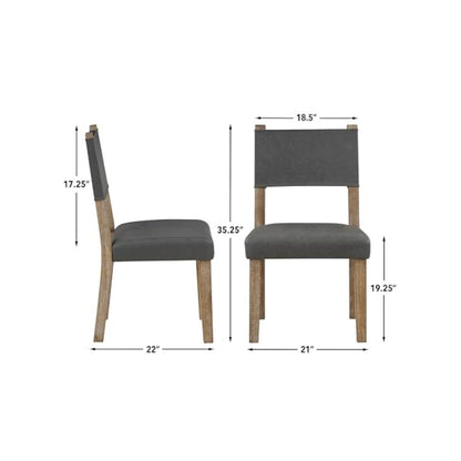 Aubrey Side Chair, Waxed Driftwood finish with
