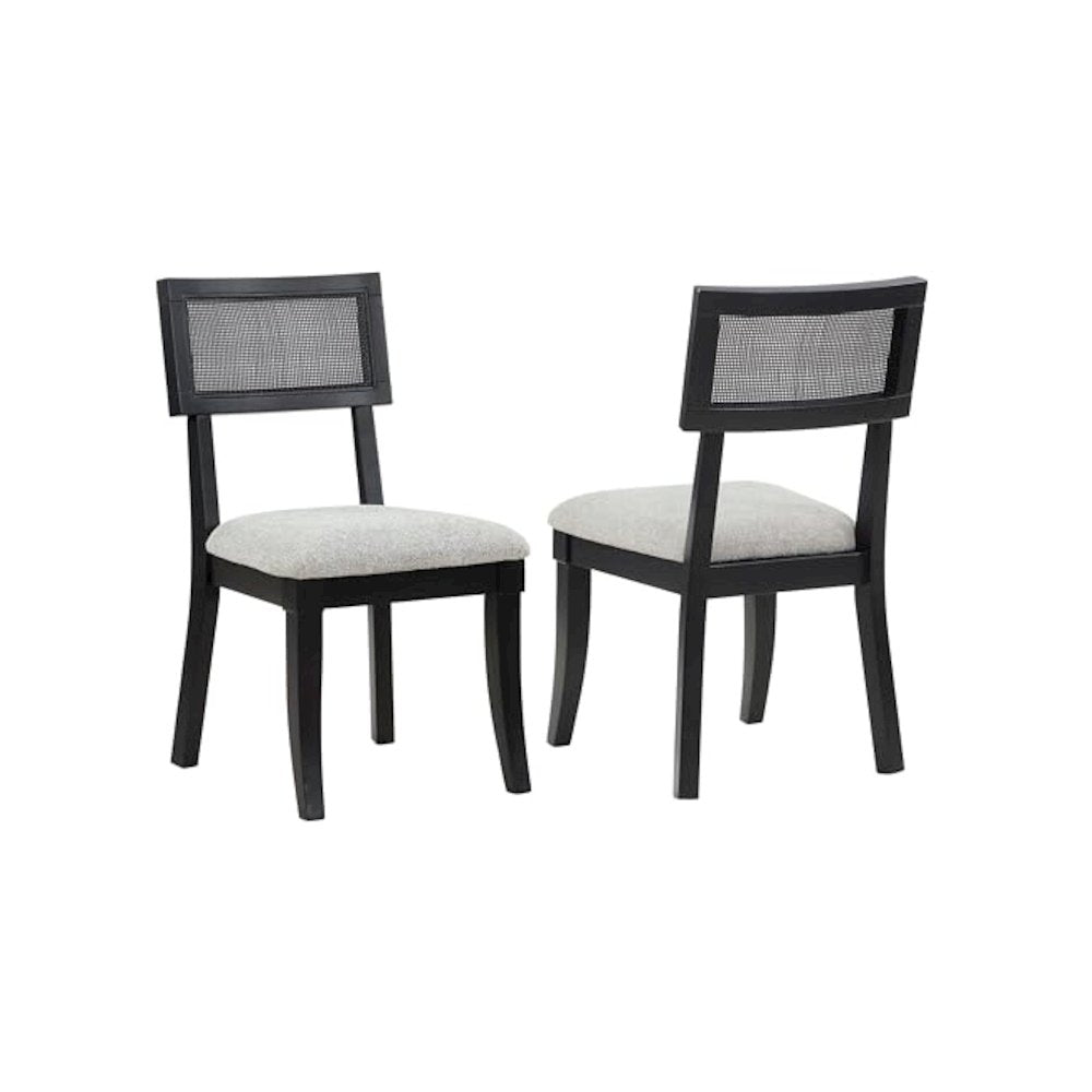 Colvin Black Cane Side Chair