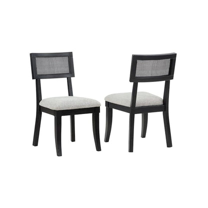 Colvin Black Cane Side Chair