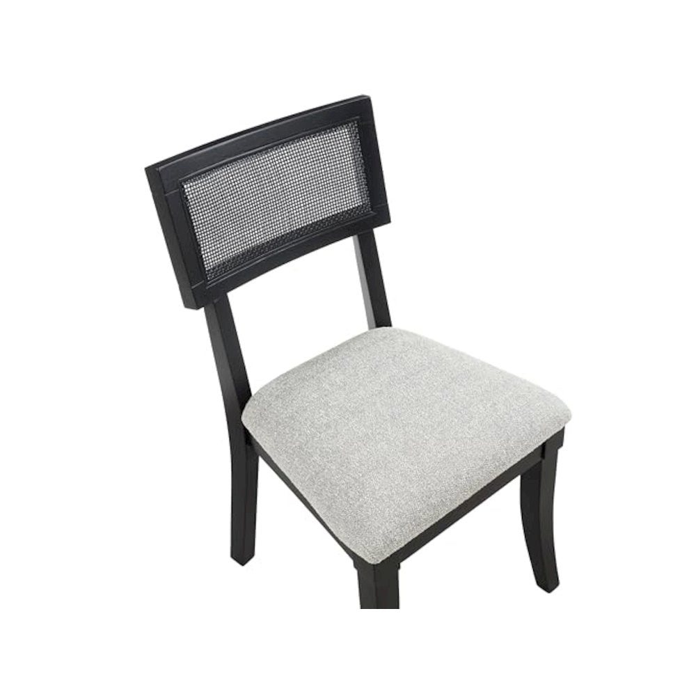 Colvin Black Cane Side Chair