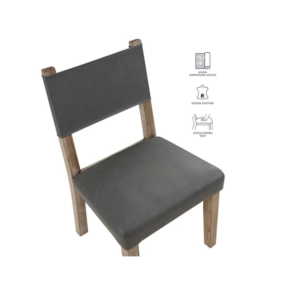 Aubrey Side Chair, Waxed Driftwood finish with